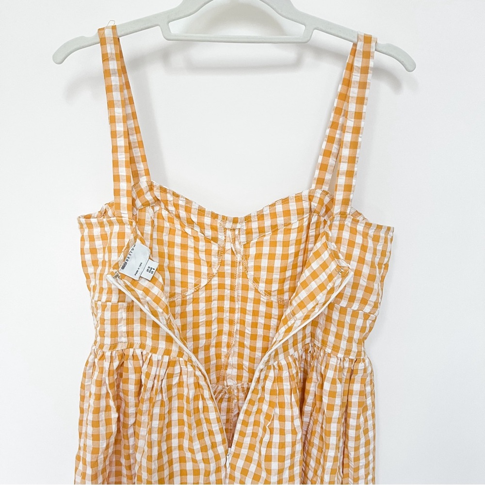 ASOS Romper Mustard Yellow Gingham - Picture 8 of 14